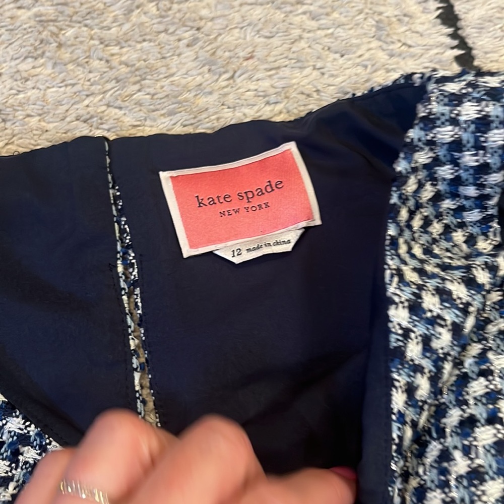Kate Spade Blue and White Midi Dress - Picture 4 of 8